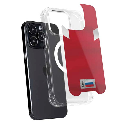 Russia Soccer Flag iPhone 16 Pro MagSafe Case